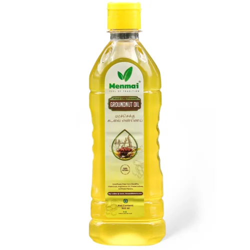 Wood Cold Pressed Groundnut Oil (500ml)