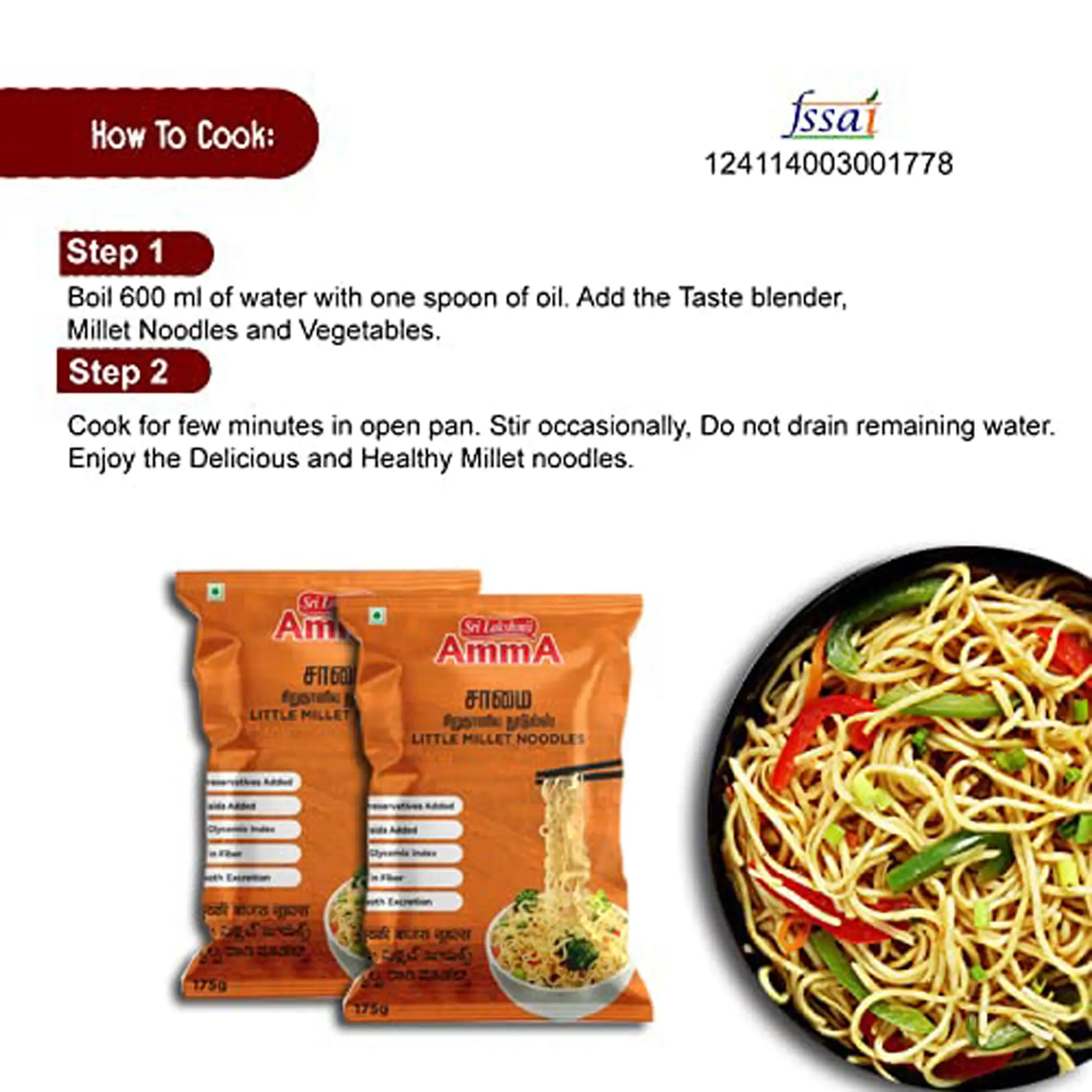 Little Millet Noodles (175g) - Image 3